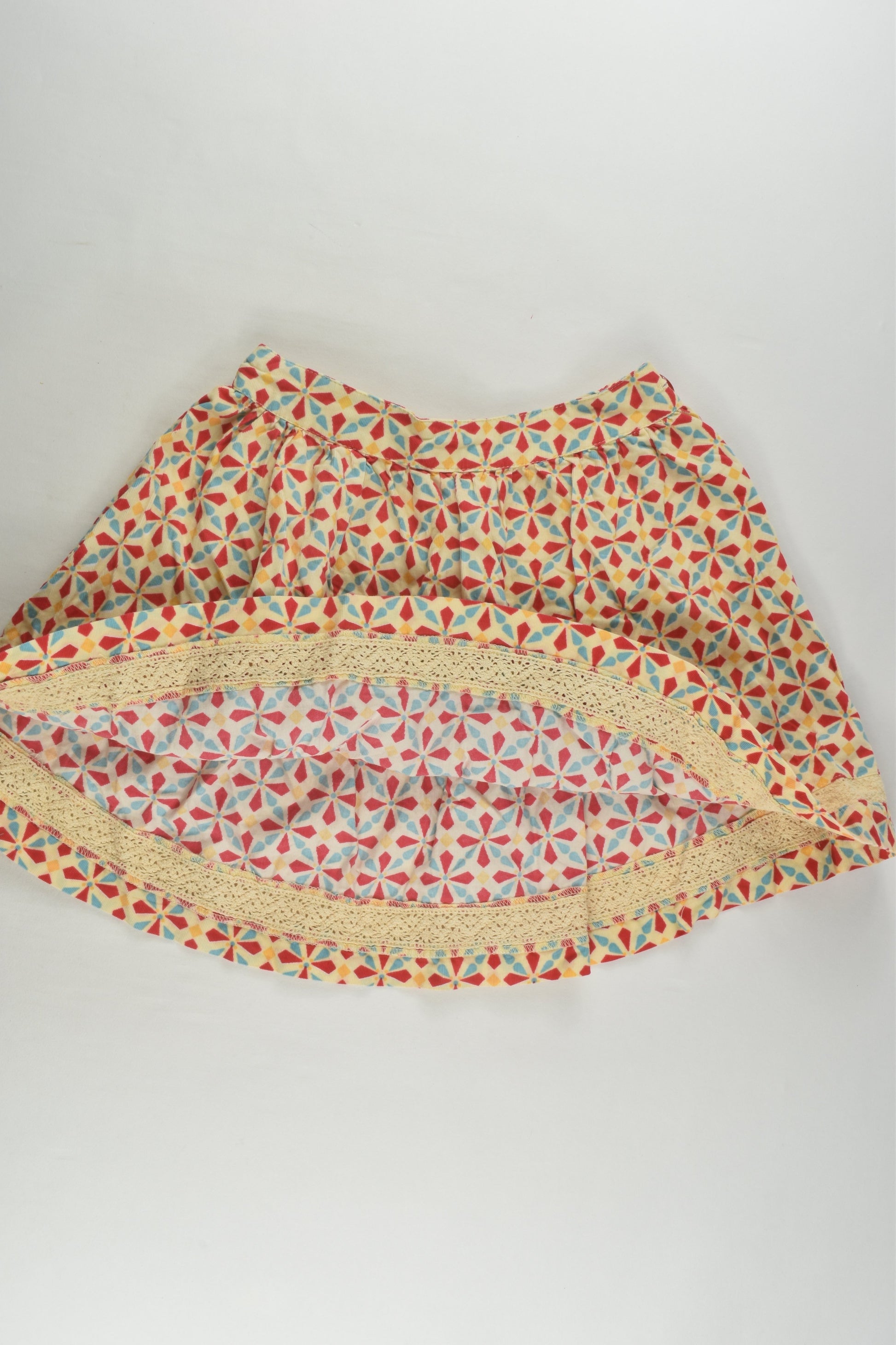 Jack & Milly Size 7 Lightweight Cord Skirt