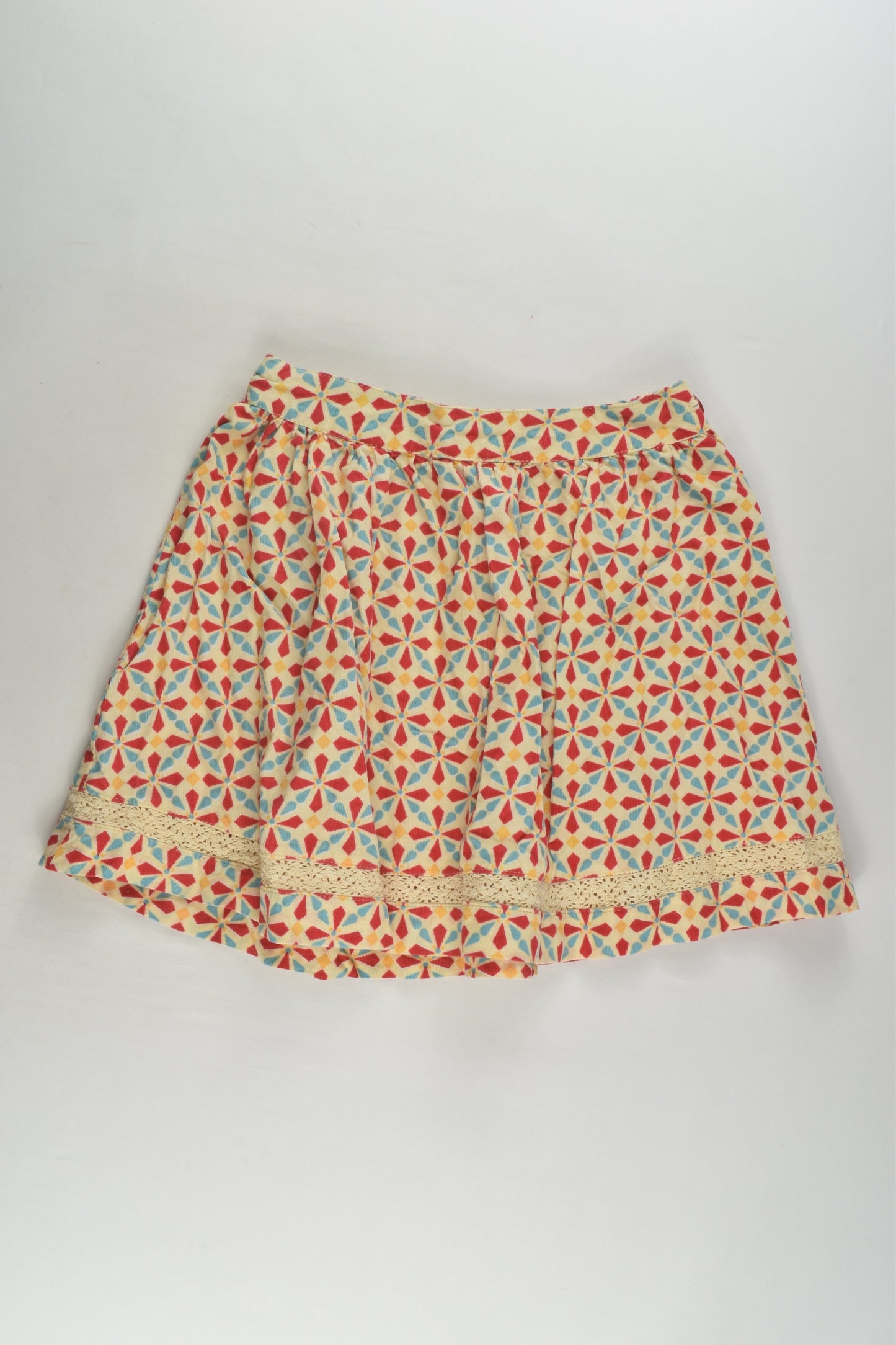 Jack & Milly Size 7 Lightweight Cord Skirt