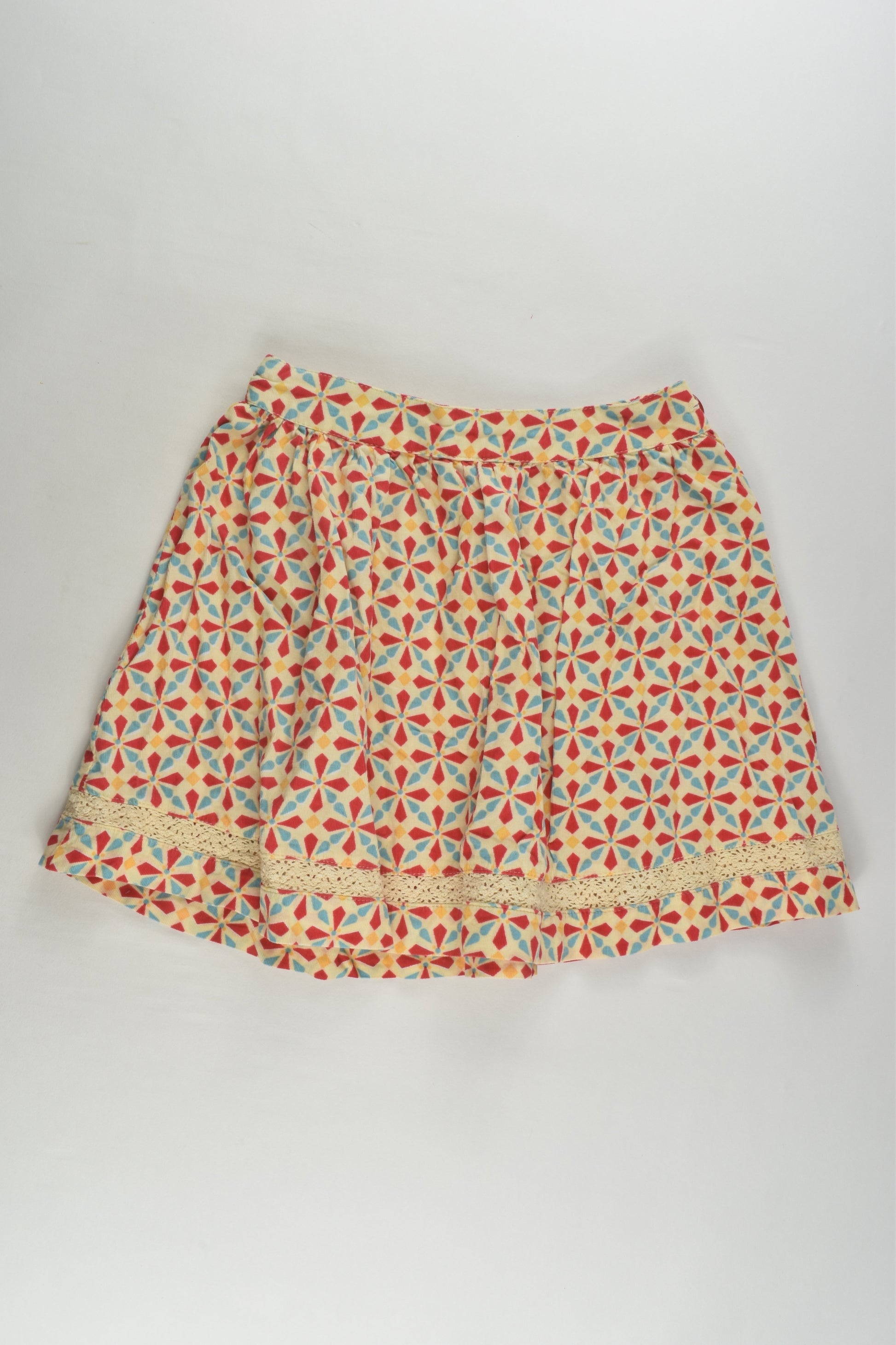 Jack & Milly Size 7 Lightweight Cord Skirt