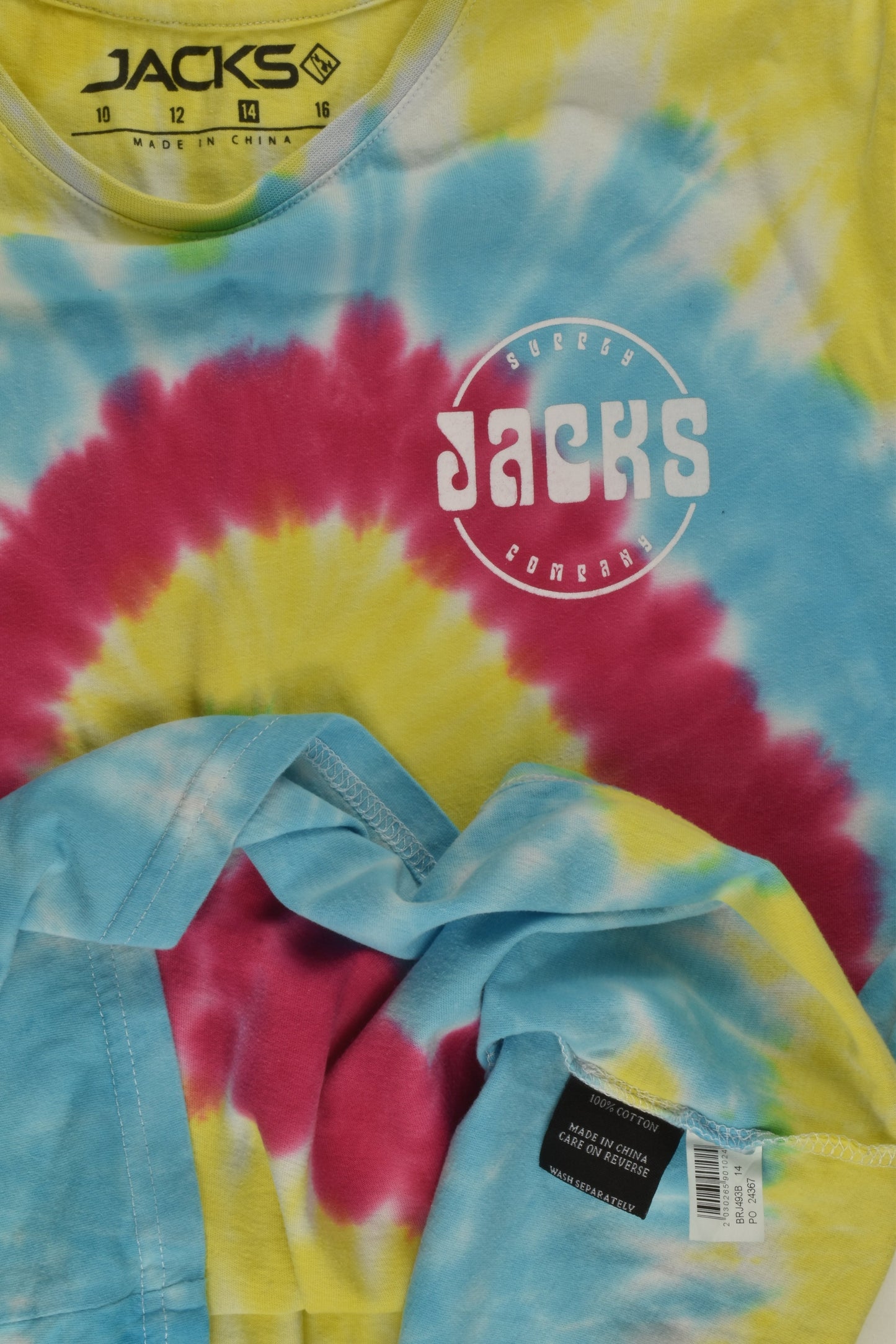 Jacks Size 14 Tie-Dye T-shirt