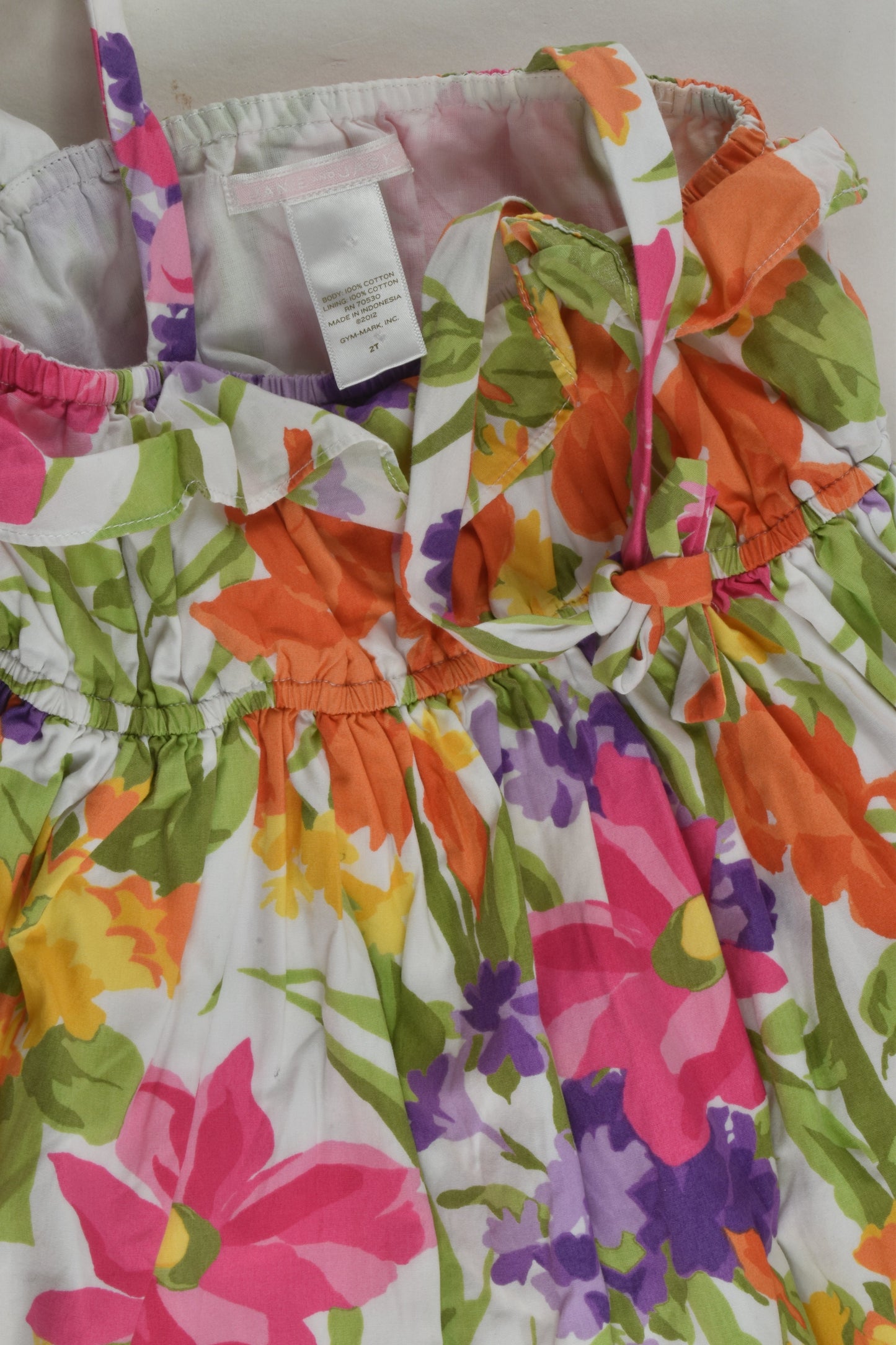 Janie and Jack Size 2 Lined Floral Dress