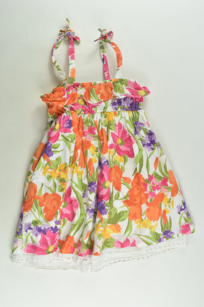 Janie and Jack Size 2 Lined Floral Dress