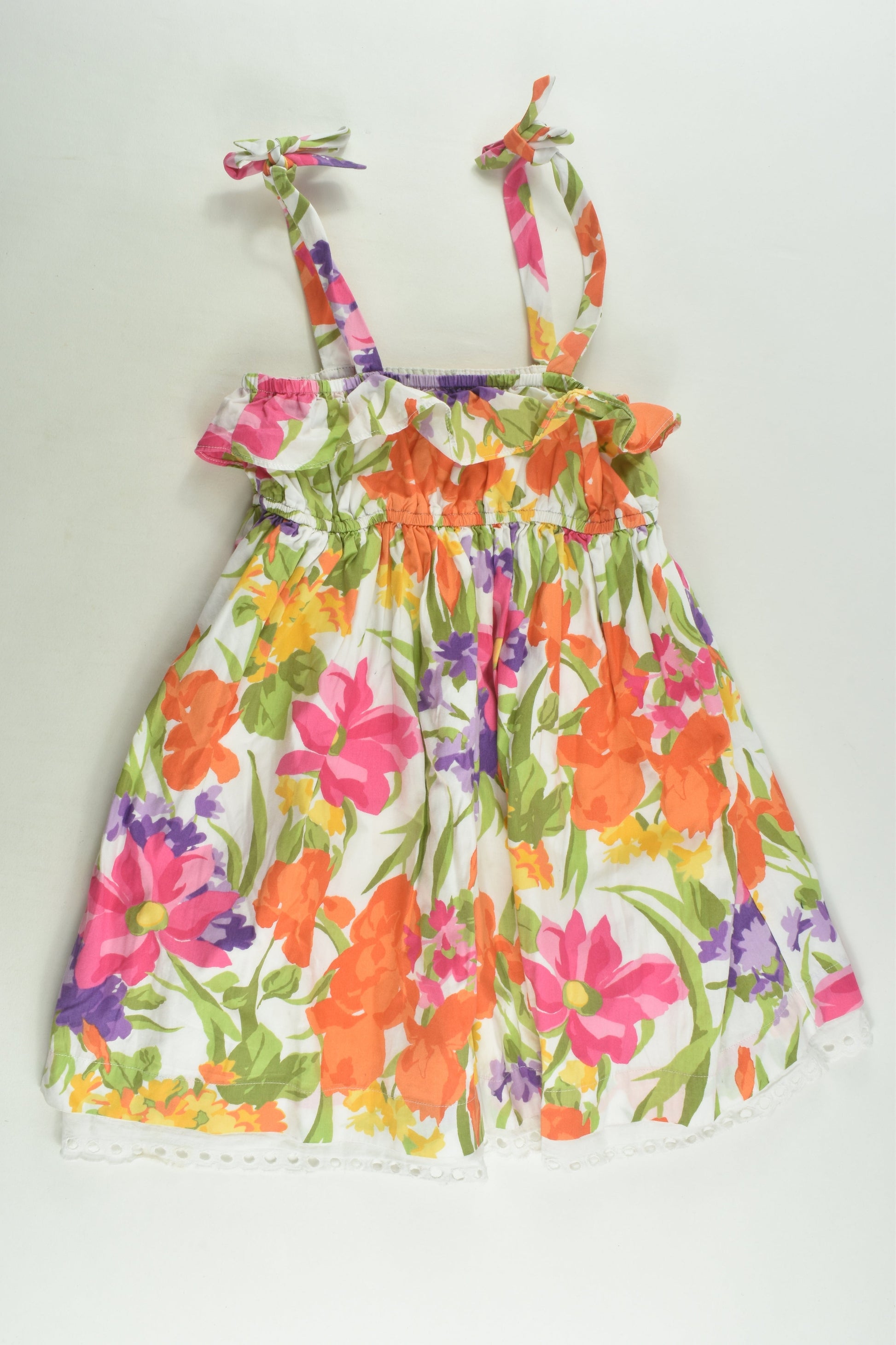 Janie and Jack Size 2 Lined Floral Dress