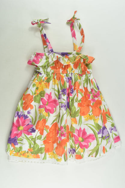 Janie and Jack Size 2 Lined Floral Dress