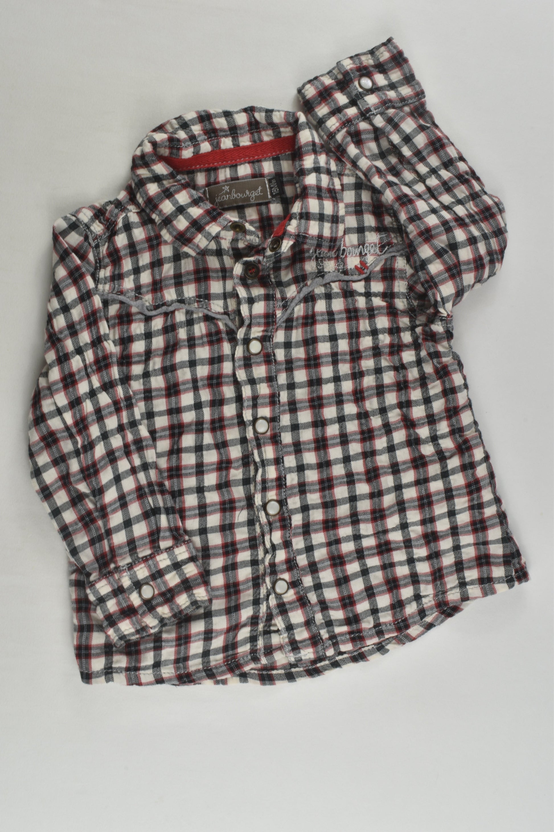 Jean Bourget Size 1 (18 months) Checked Shirt