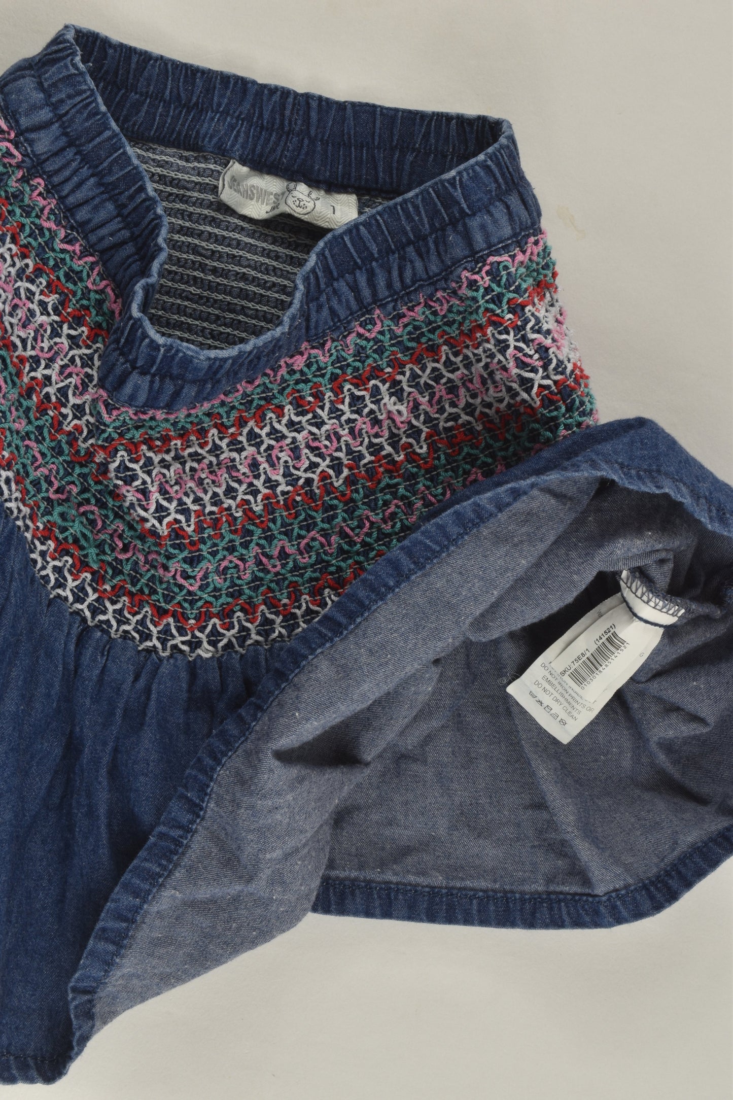 Jeanswest Jnr Size 1 Denim Skirt