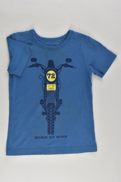 Jeanswest Jnr Size 2 (18-24 months) 'Born To Ride' T-shirt
