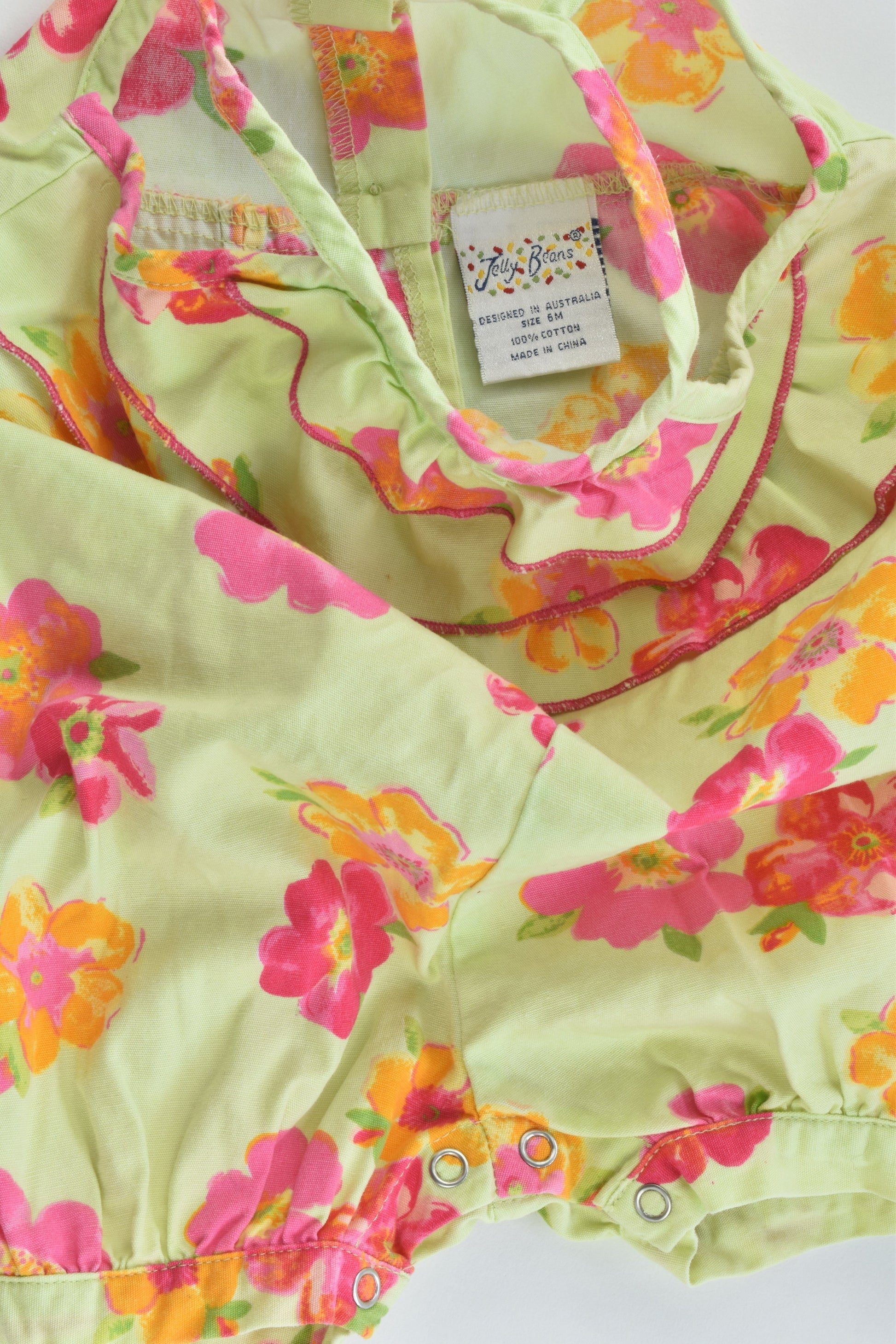 Jelly Beans Size 00 (6 months) Floral Playsuit