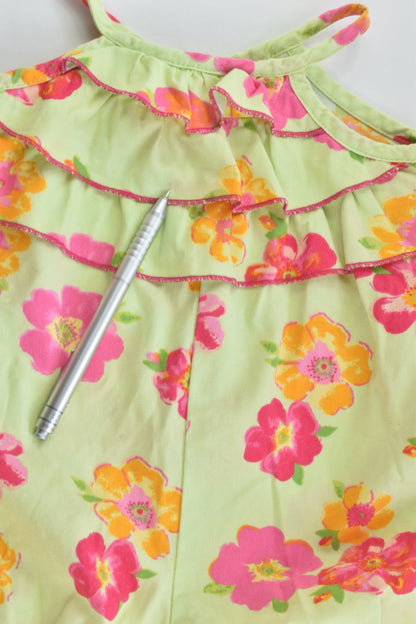 Jelly Beans Size 00 (6 months) Floral Playsuit