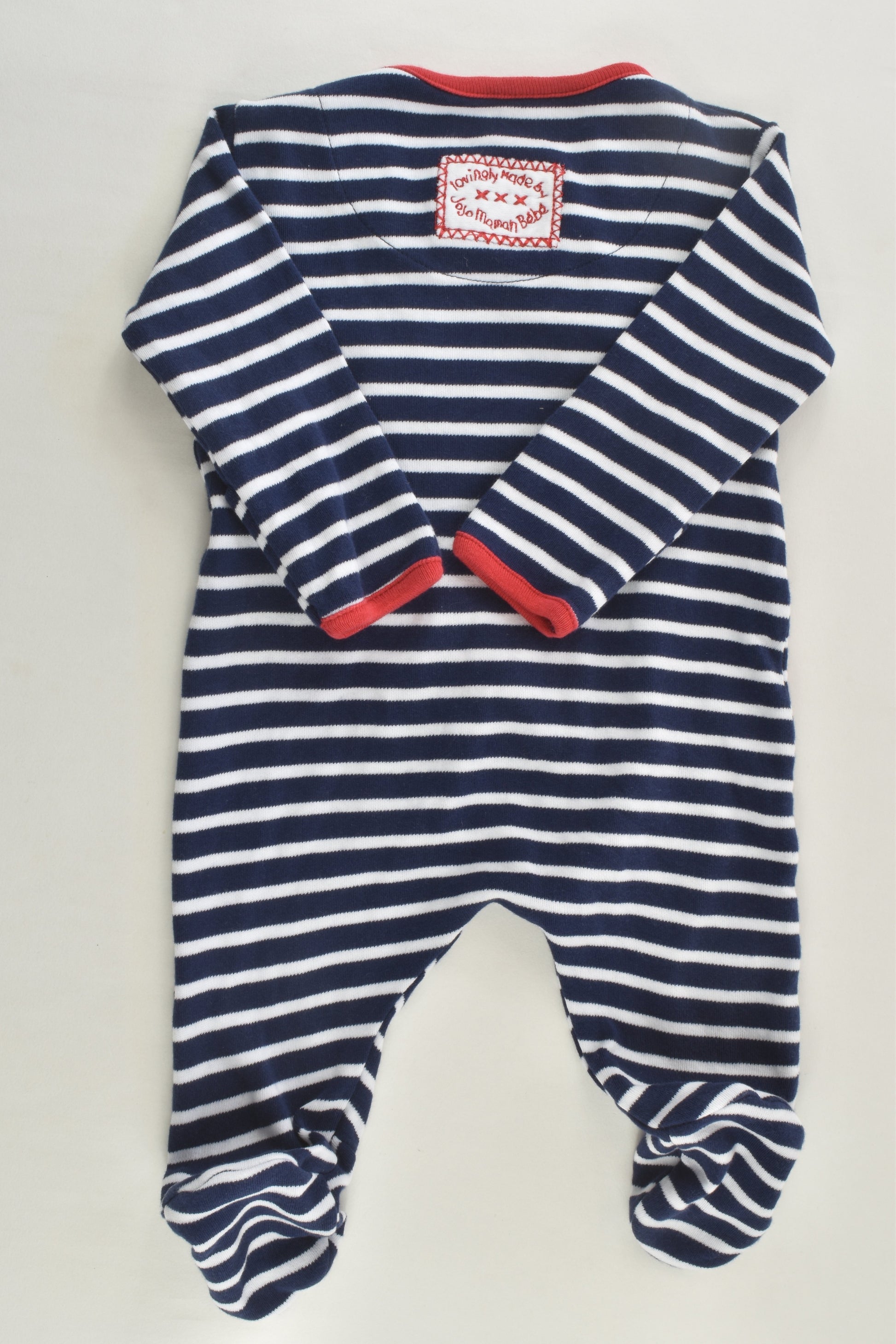 JoJo Mamam Bébé Size 000 Polar Bear Footed Romper