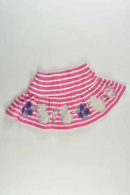 JoJo Maman Bébé Size 0 (6-12 months) Mouse Skirt with Shorts Underneath
