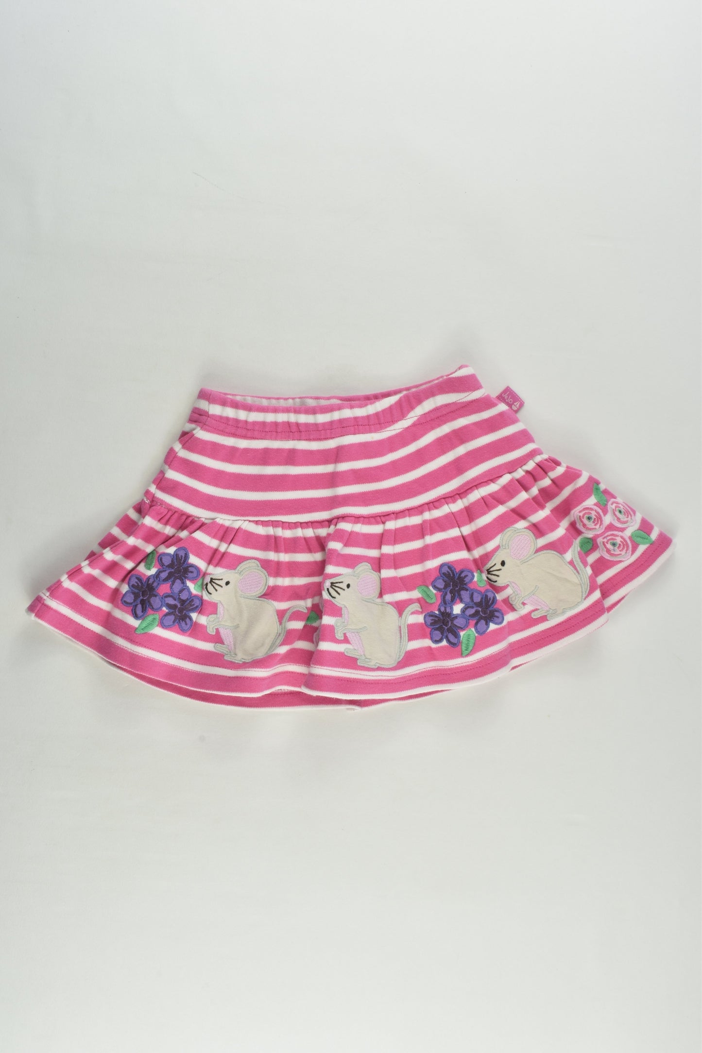 JoJo Maman Bébé Size 0 (6-12 months) Mouse Skirt with Shorts Underneath