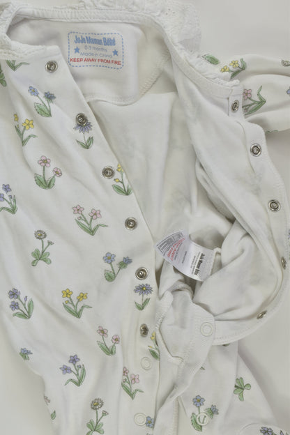 JoJo Maman Bébé Size 000 Floral Romper