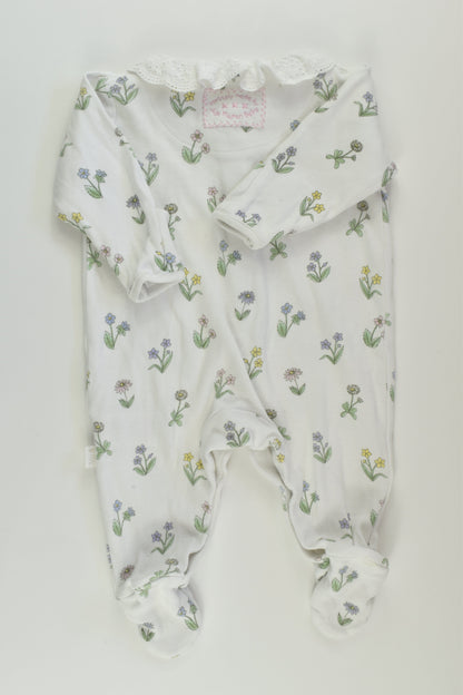 JoJo Maman Bébé Size 000 Floral Romper