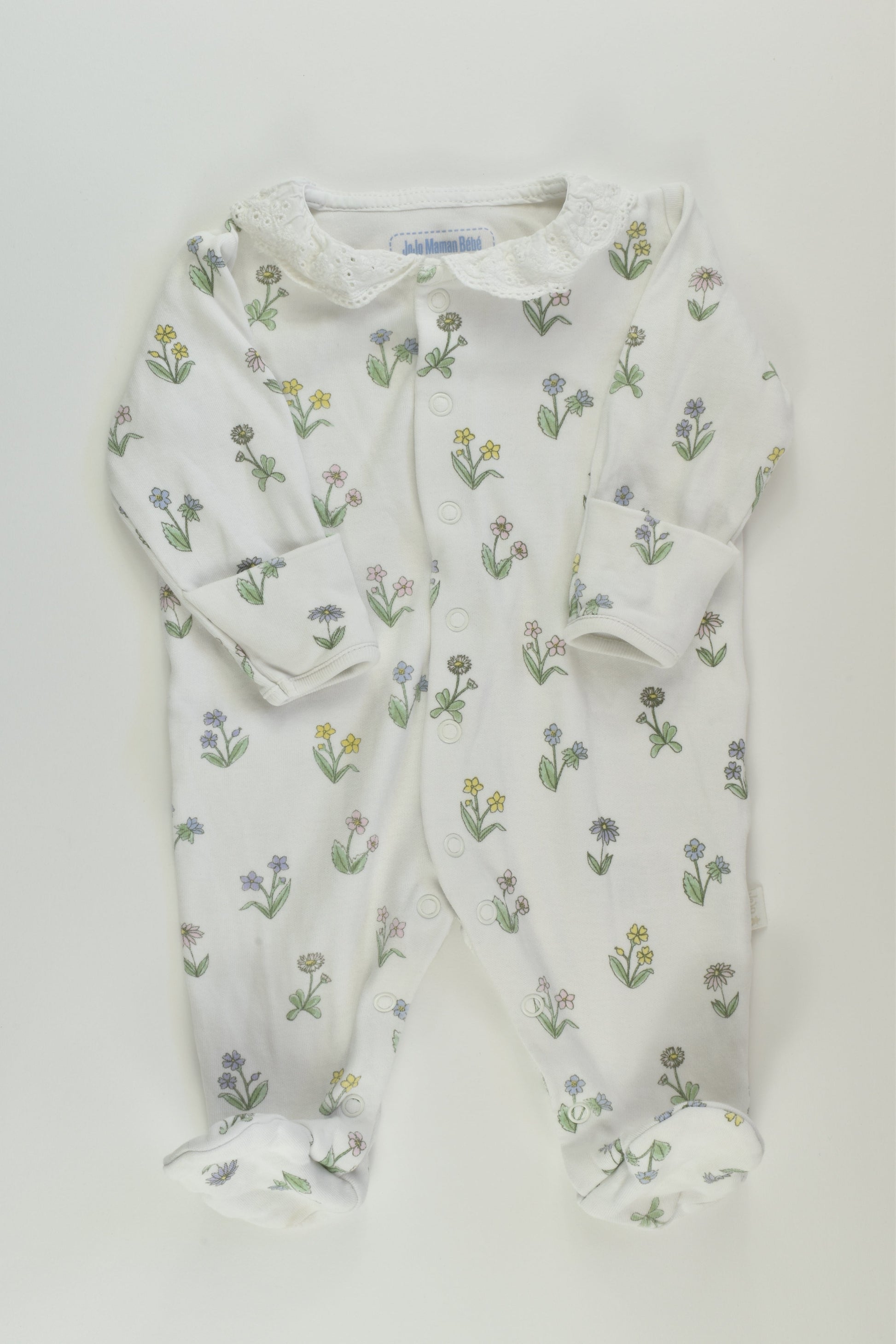 JoJo Maman Bébé Size 000 Floral Romper