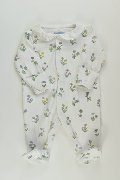 JoJo Maman Bébé Size 000 Floral Romper