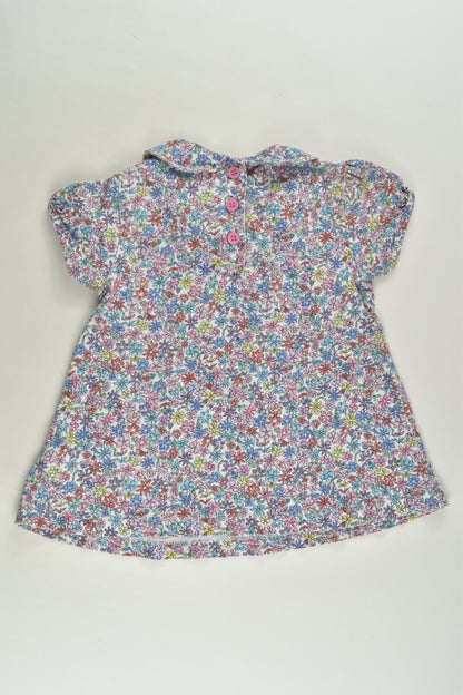 JoJo Maman Bébé Size 1 (12-18 months) Liberty Print Blouse