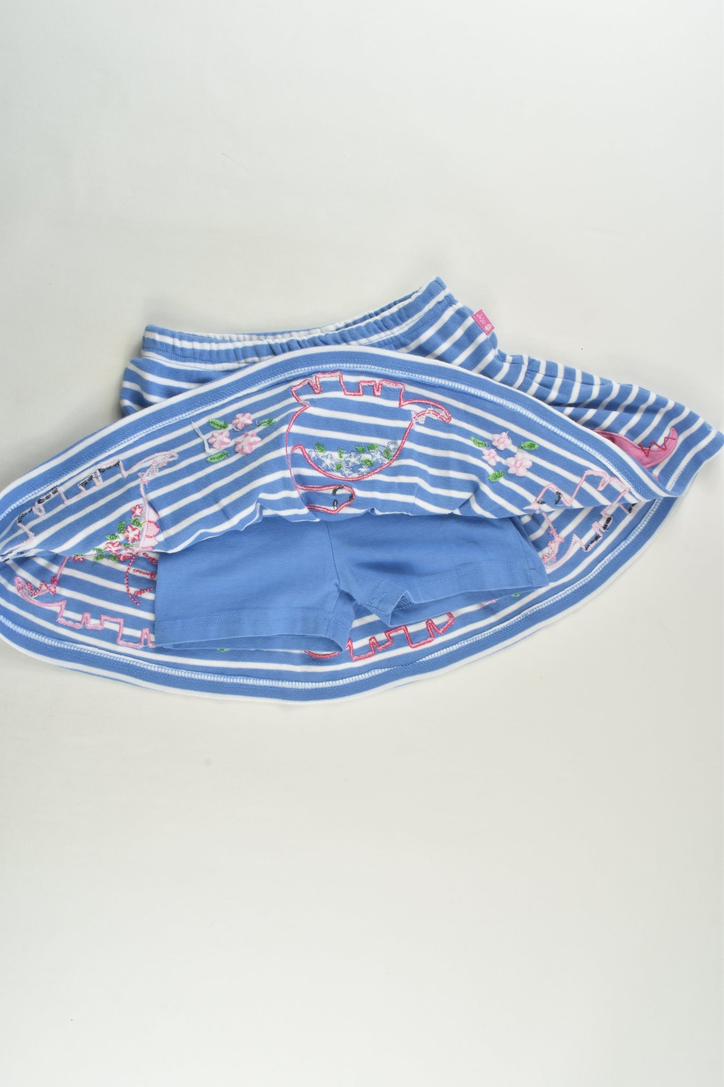 JoJo Maman Bébé Size 2-3 Dinosaur Skirt with Shorts Underneath