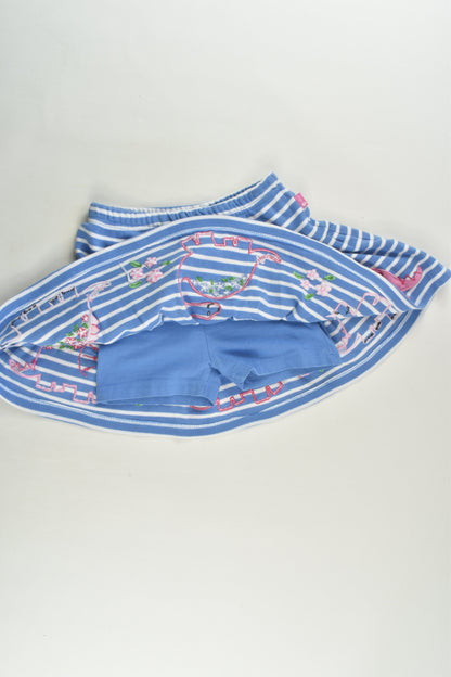 JoJo Maman Bébé Size 2-3 Dinosaur Skirt with Shorts Underneath