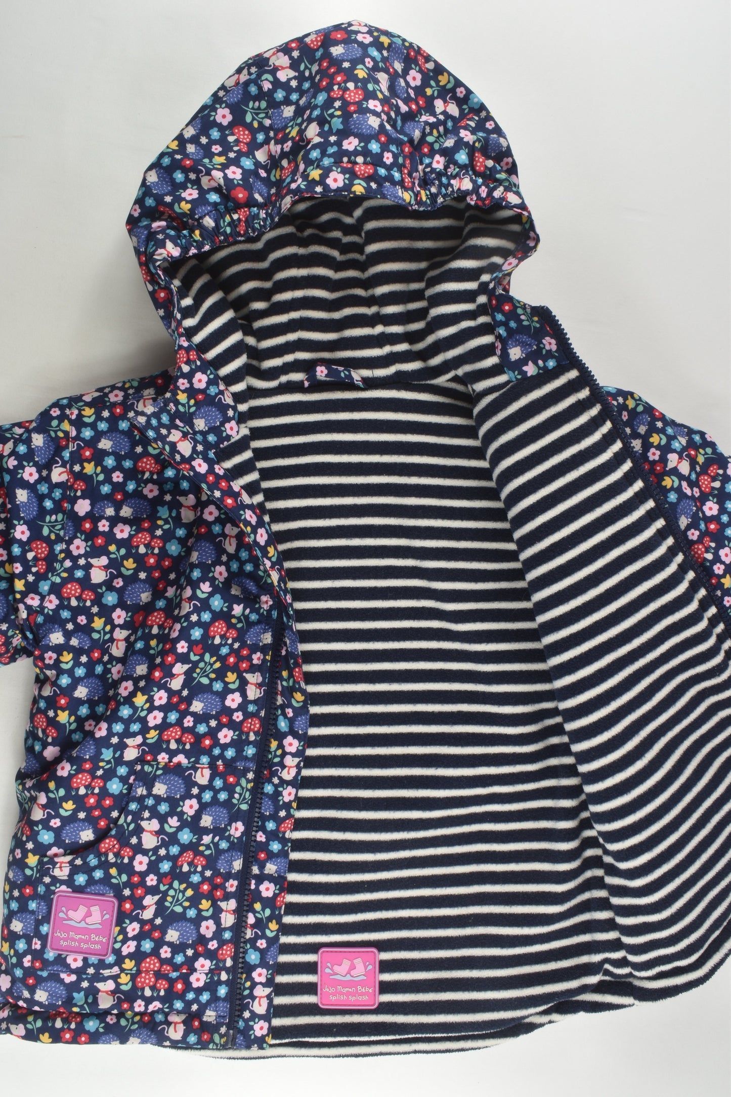 JoJo Maman Bébé Size 2-3 Reversible Puffer Jacket