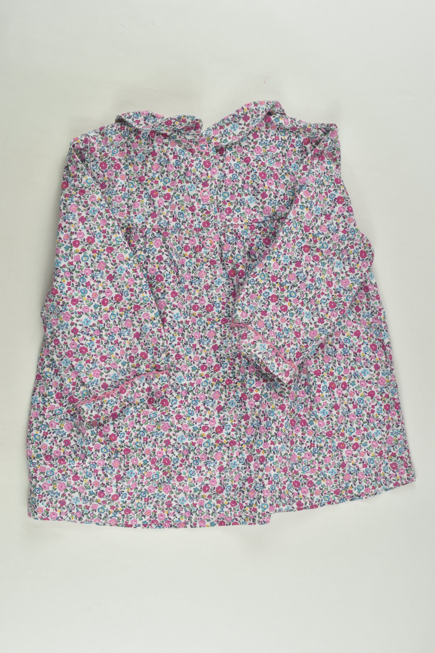 JoJo Maman Bébé Size 2-3 Smocked Liberty Print Blouse