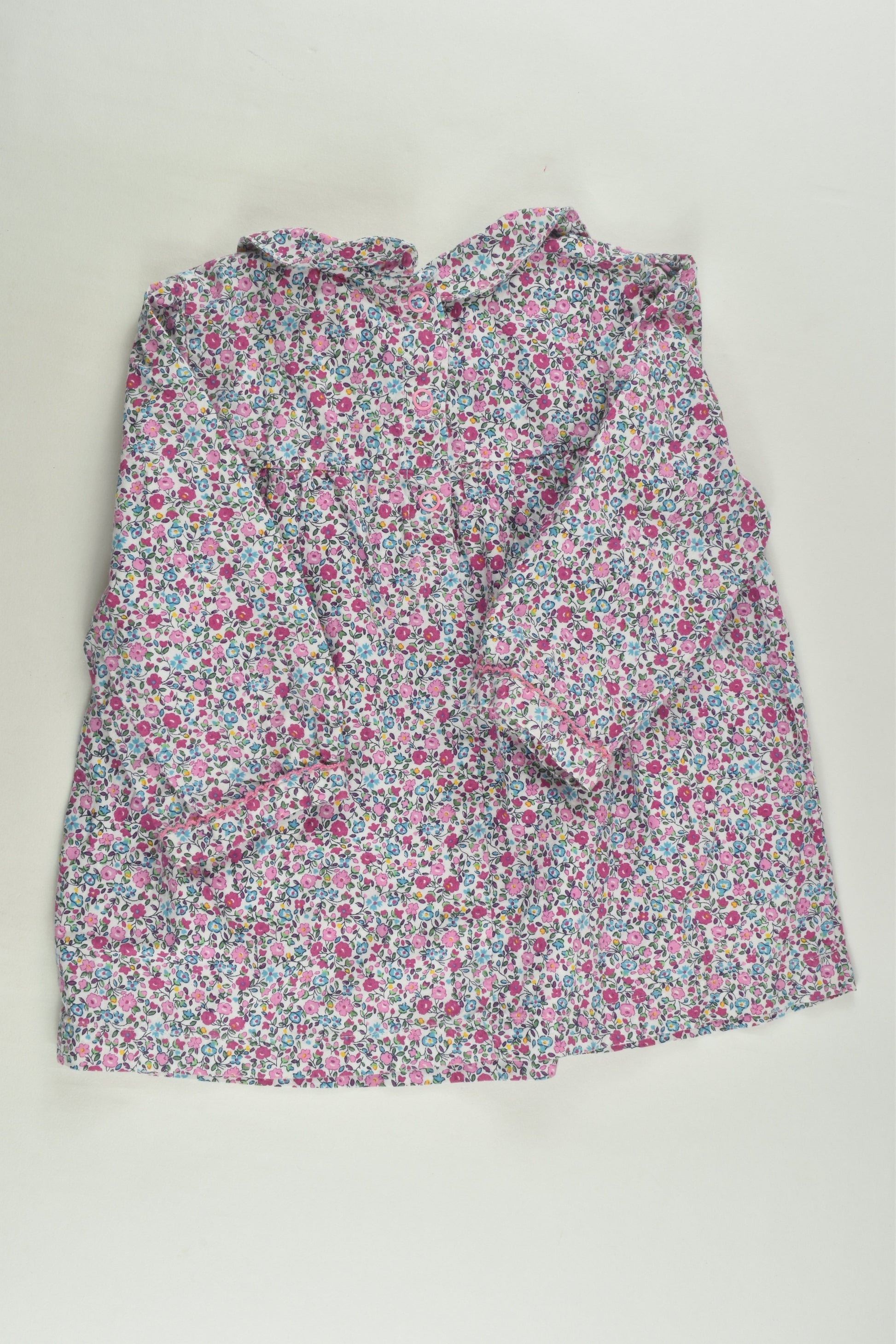 JoJo Maman Bébé Size 2-3 Smocked Liberty Print Blouse