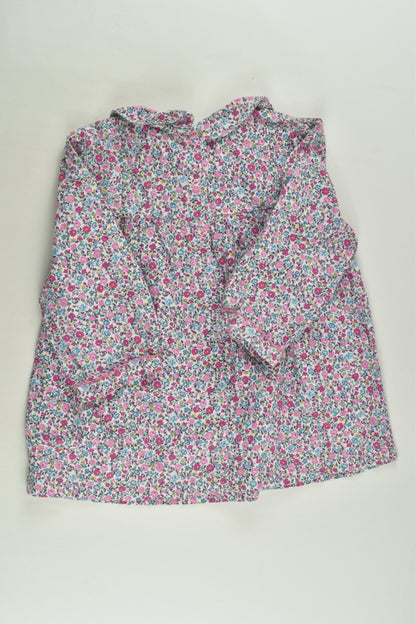 JoJo Maman Bébé Size 2-3 Smocked Liberty Print Blouse
