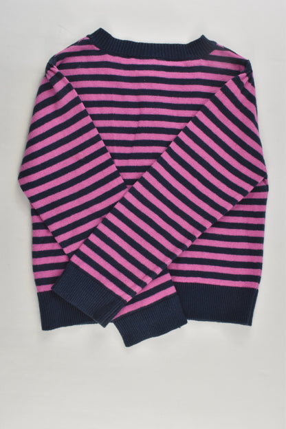 JoJo Maman Bébé Size 3-4 Cotton/Cashmere Striped Cardigan