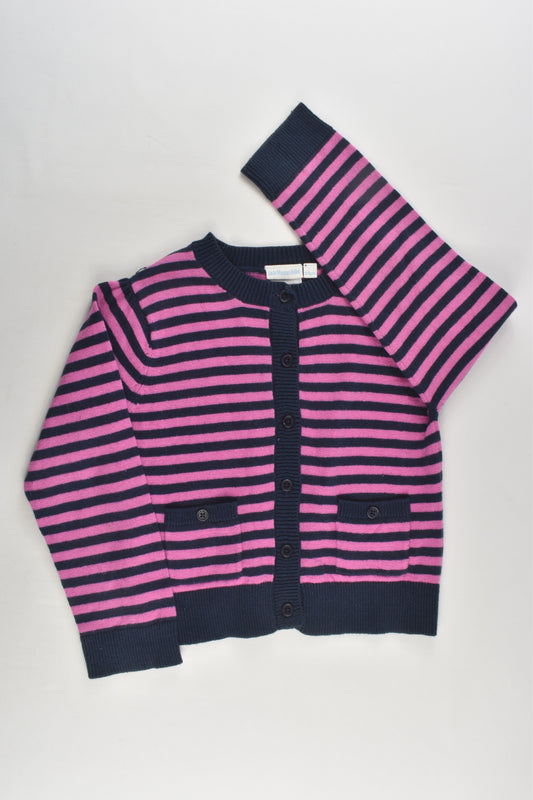 JoJo Maman Bébé Size 3-4 Cotton/Cashmere Striped Cardigan