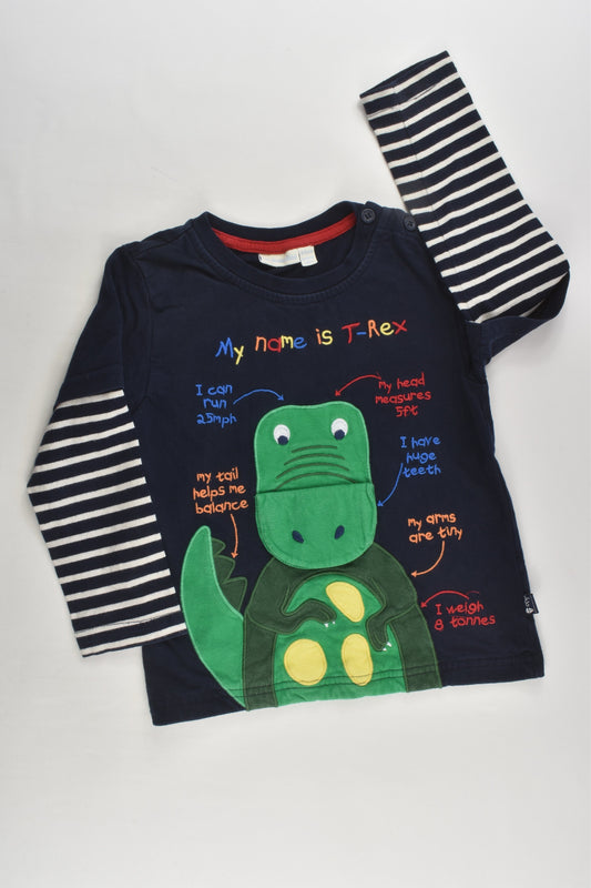 JoJo Maman Bébé Size 3-4 Dinosaur Top