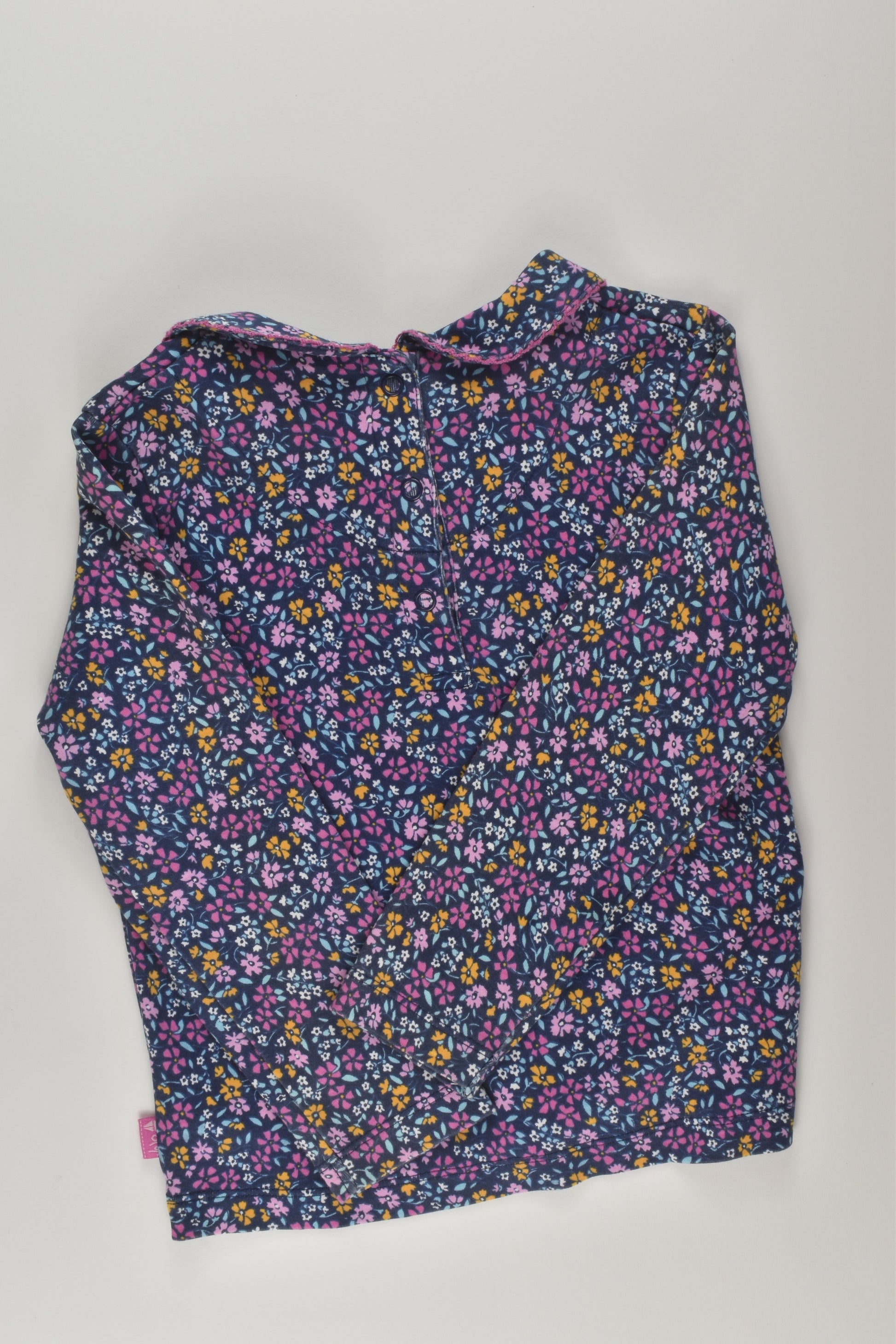 JoJo Maman Bébé Size 3-4 Floral Peter Pan Top