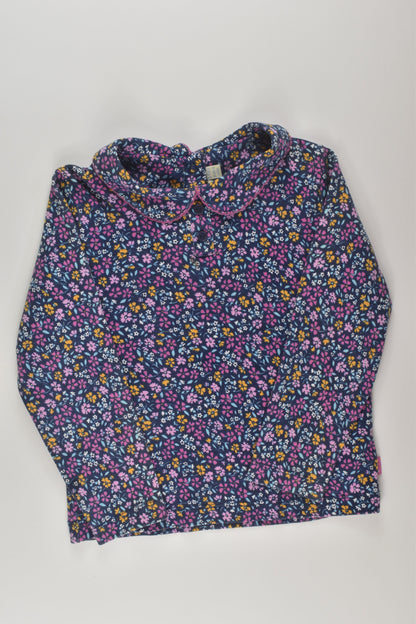 JoJo Maman Bébé Size 3-4 Floral Peter Pan Top