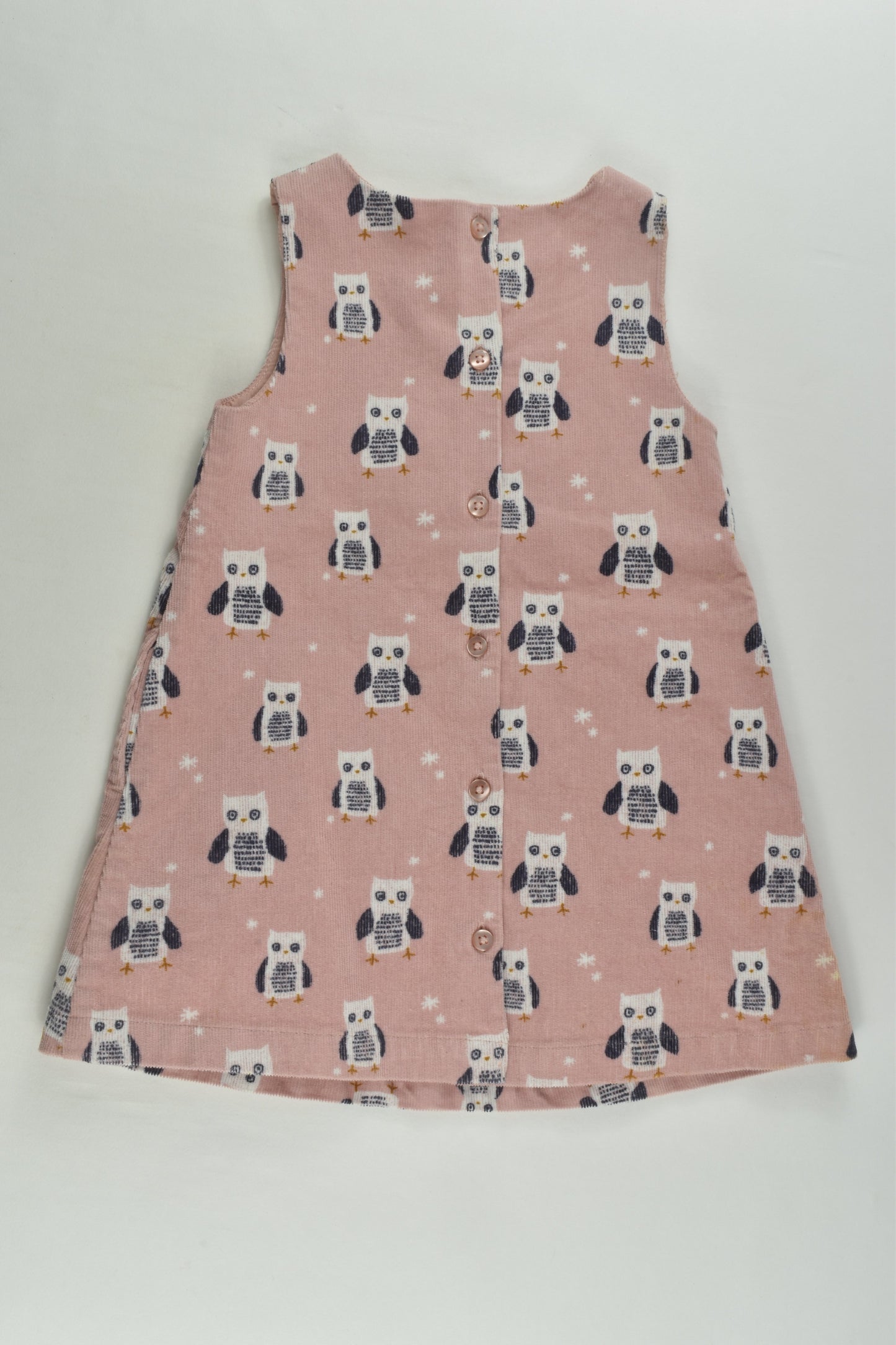 John Lewis Size 0 (9-12 months) Lined Owld Cord Dress