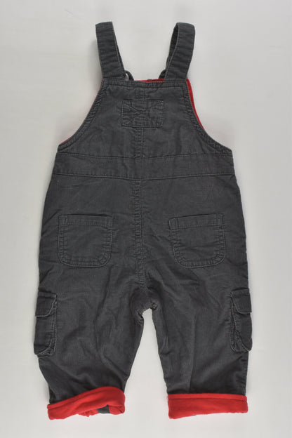John Lewis Size 00 (3-6 months) Dog Lined Cord Overalls