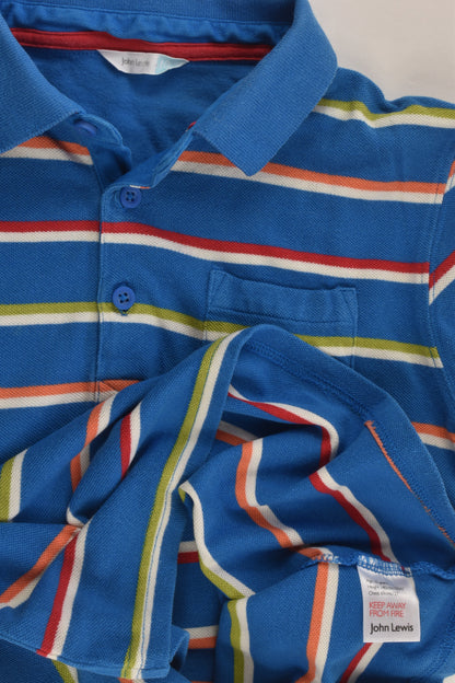 John Lewis Size 10 Colourful Stripes Polo Shirt