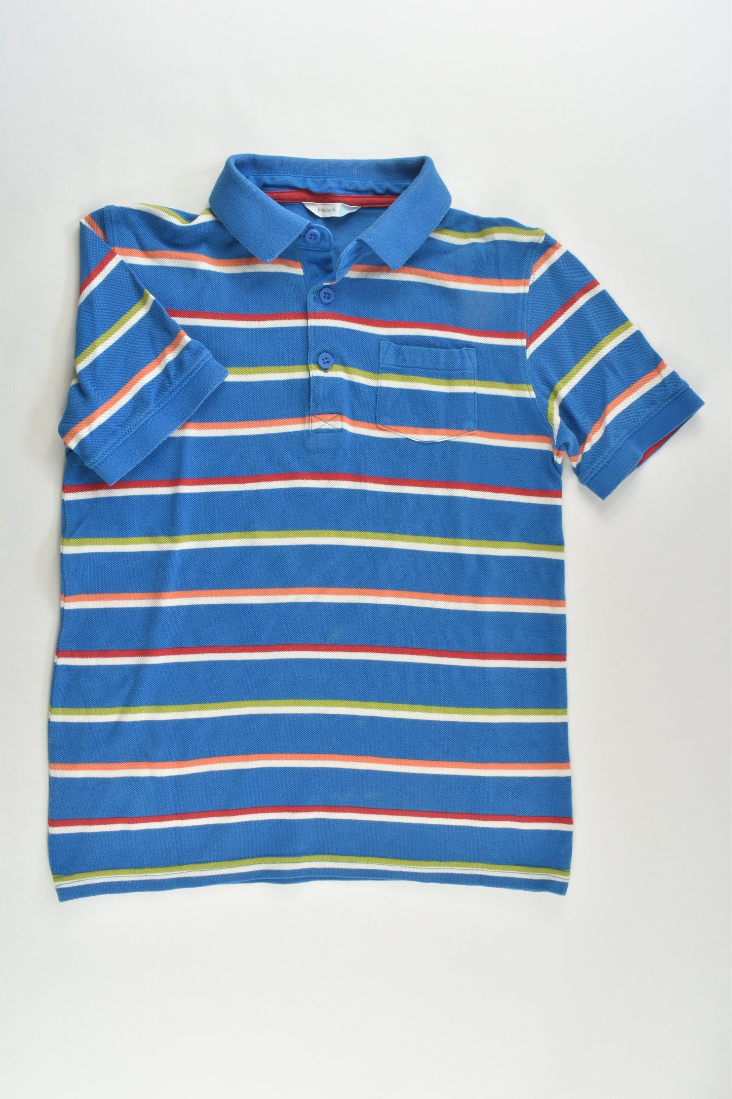 John Lewis Size 10 Colourful Stripes Polo Shirt