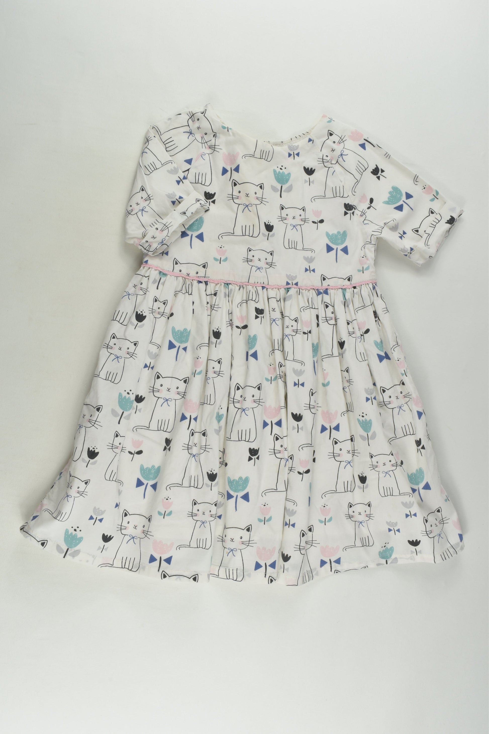 John Lewis Size 2 (18-24 months) Lined Cat Dress