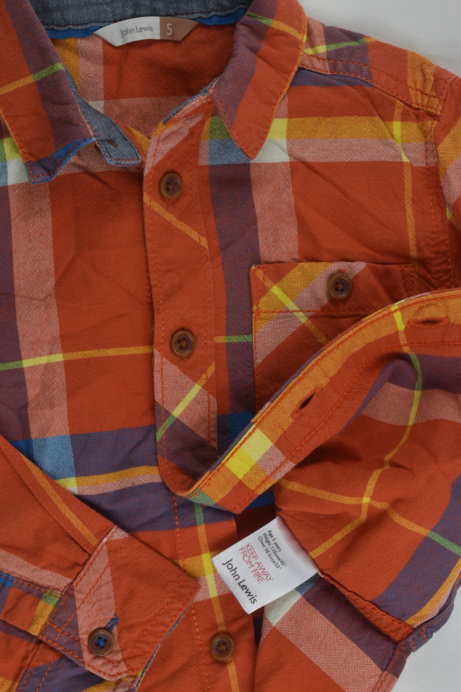 John Lewis Size 5 Shirt