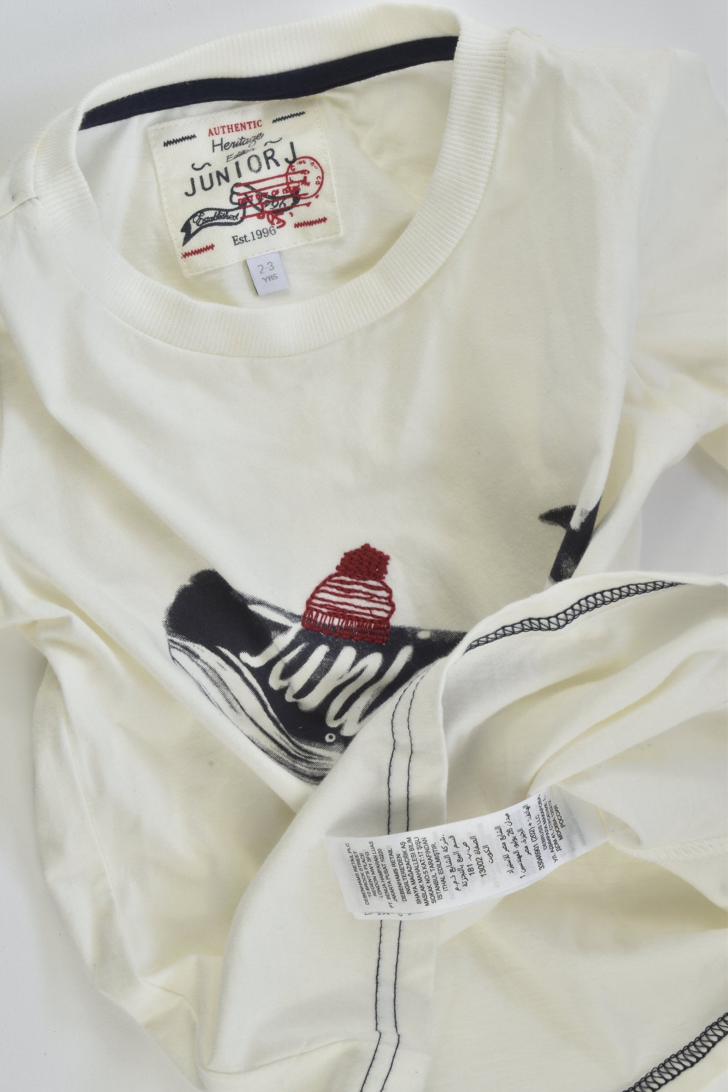Junior J (Debenhams) Size 2-3 Whale Top