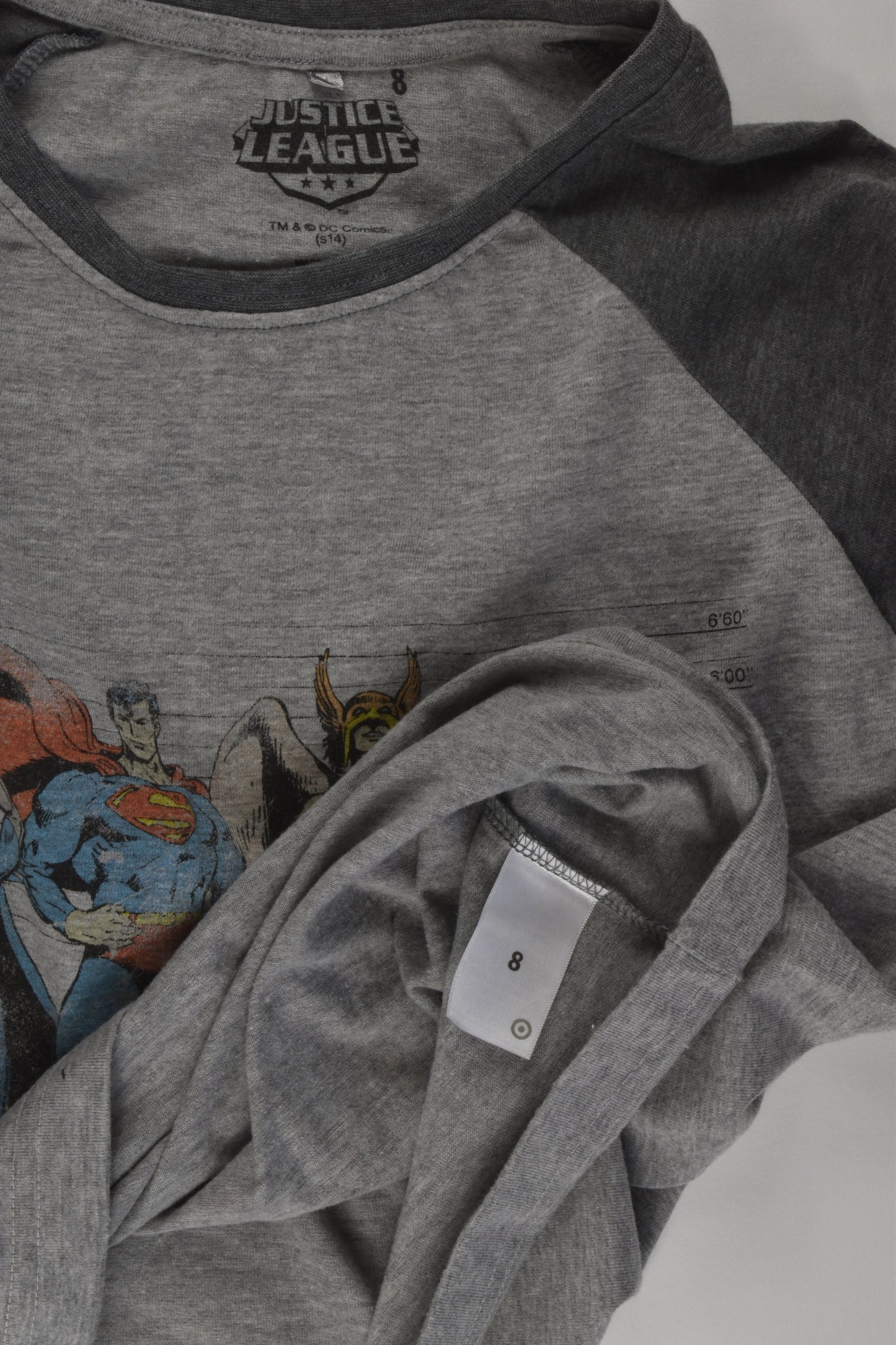 Justice League Size 8 Top