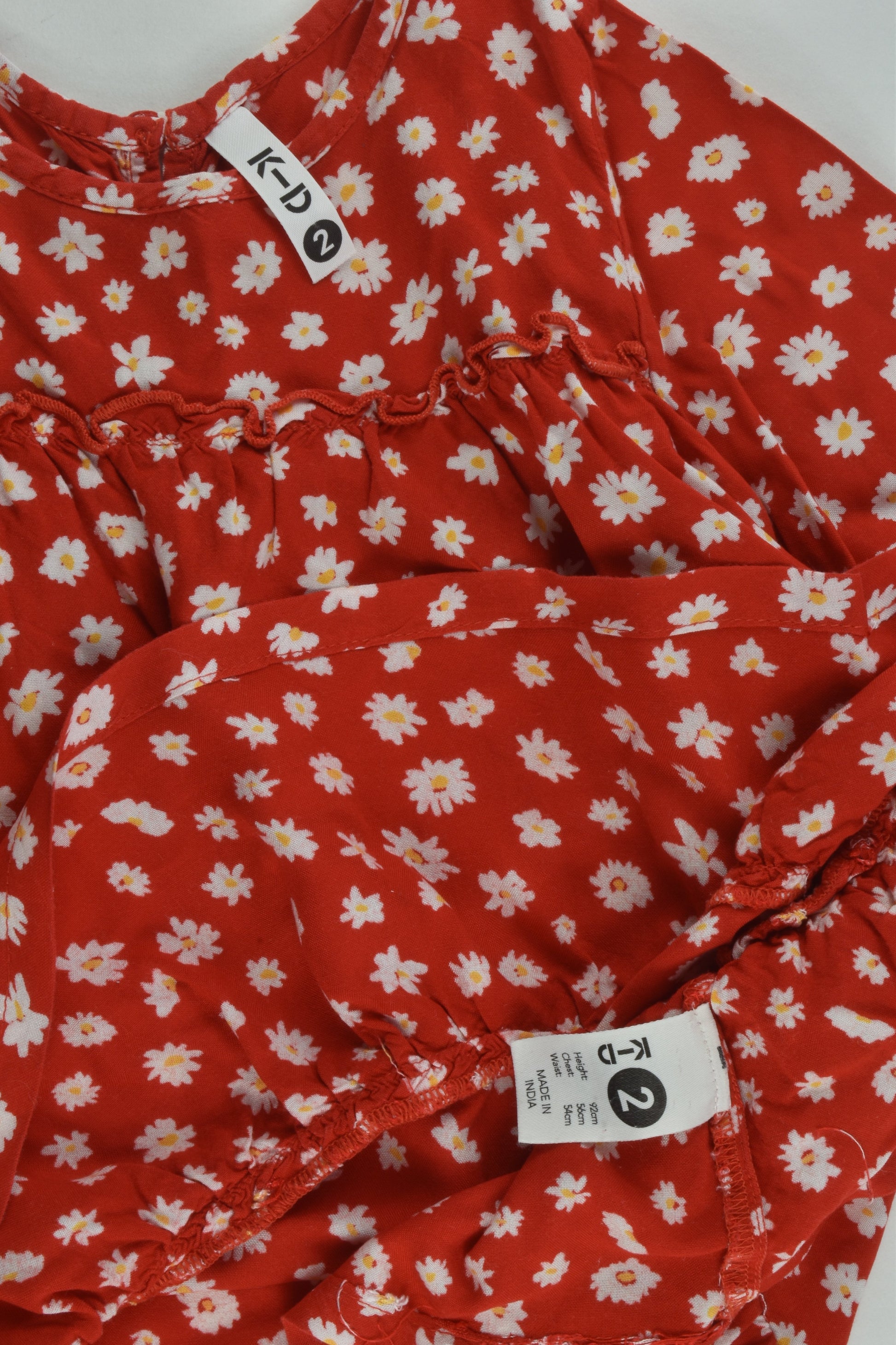 K-D Size 2 Floral Viscose Dress