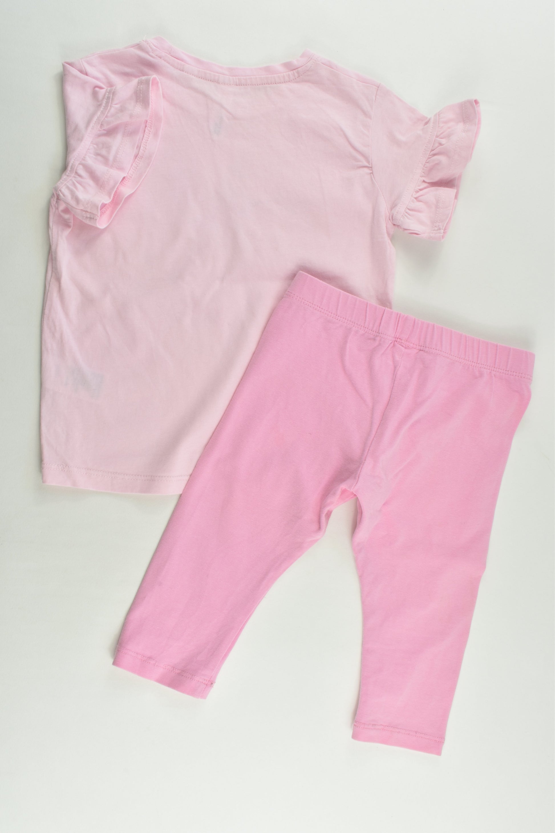K-D Size 2 Unicorn T-shirt and Brilliant Basics 3/4 Leggings