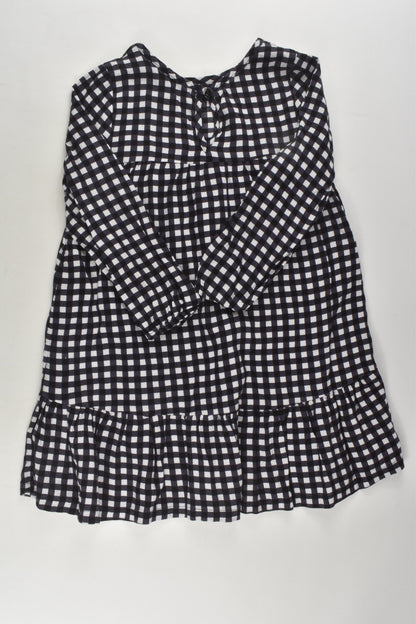 K-D Size 3 Checked Viscose Dress