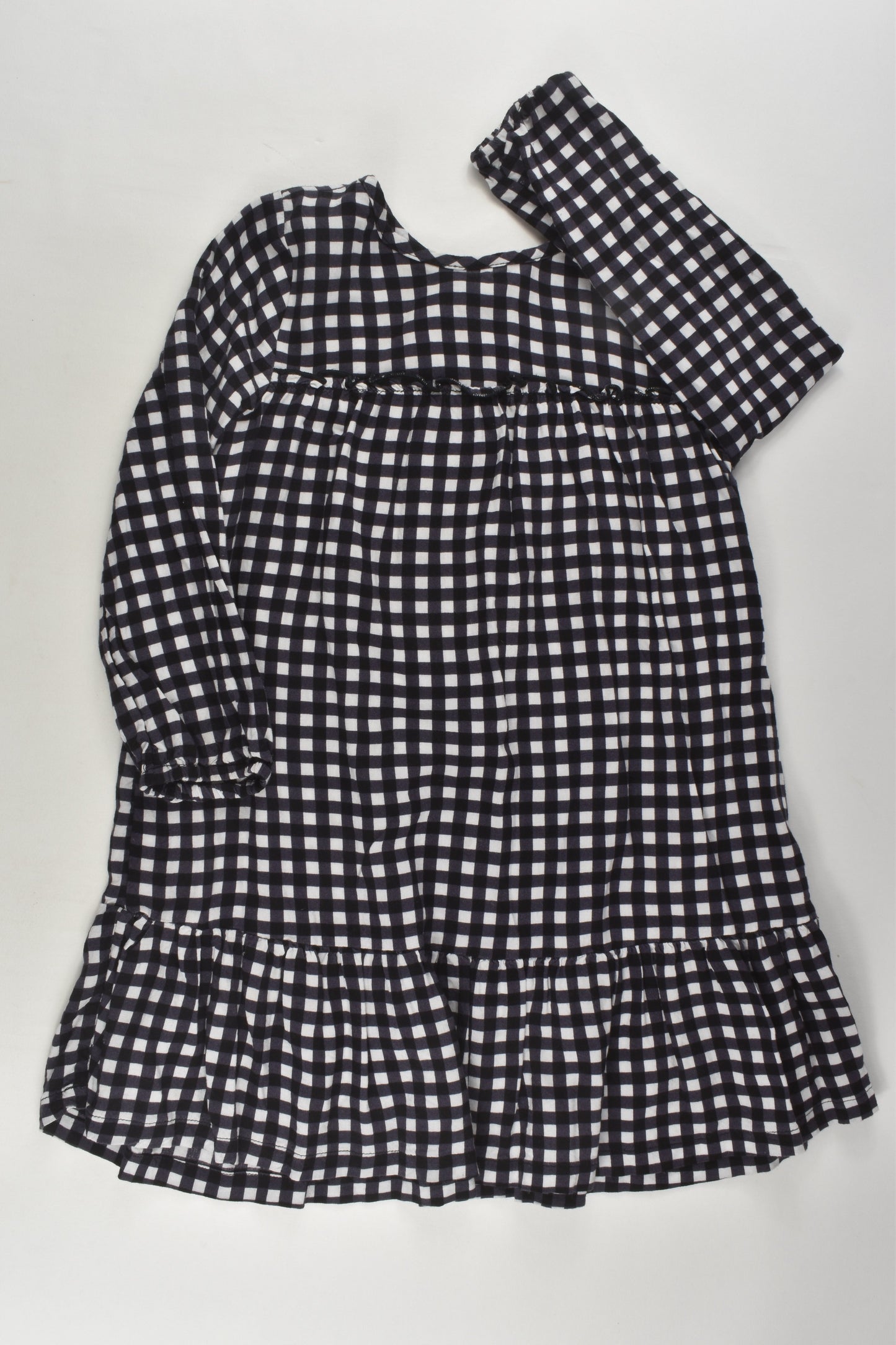 K-D Size 3 Checked Viscose Dress