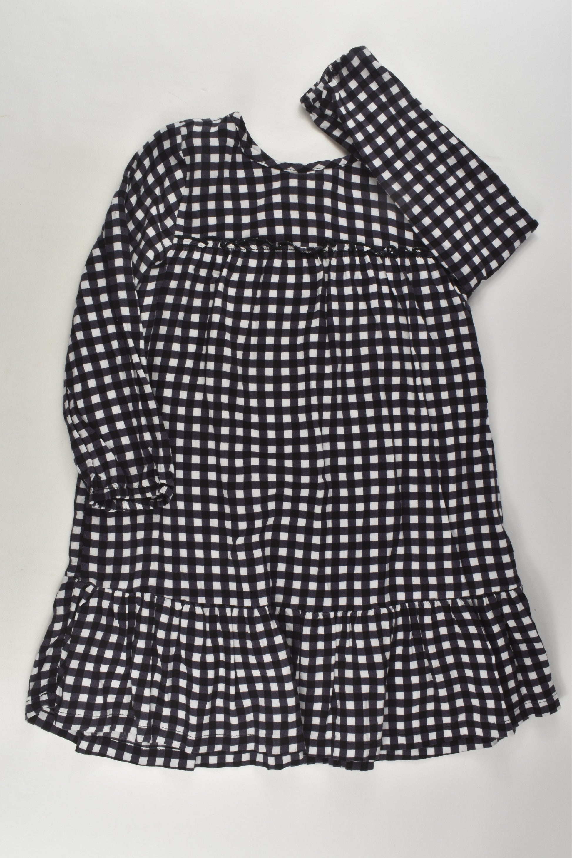 K-D Size 3 Checked Viscose Dress