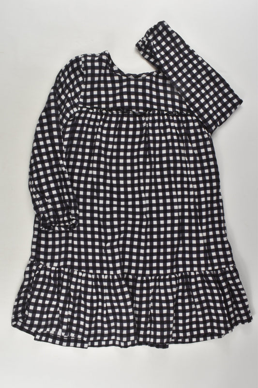 K-D Size 3 Checked Viscose Dress