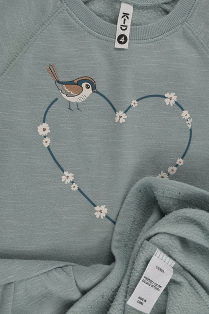 K-D Size 4 Bird Sweater Dress