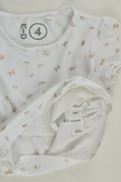 K-D Size 4 Butterflies T-shirt
