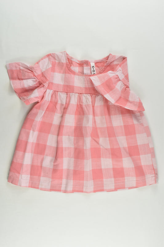 K-D Size 4 Checked Blouse