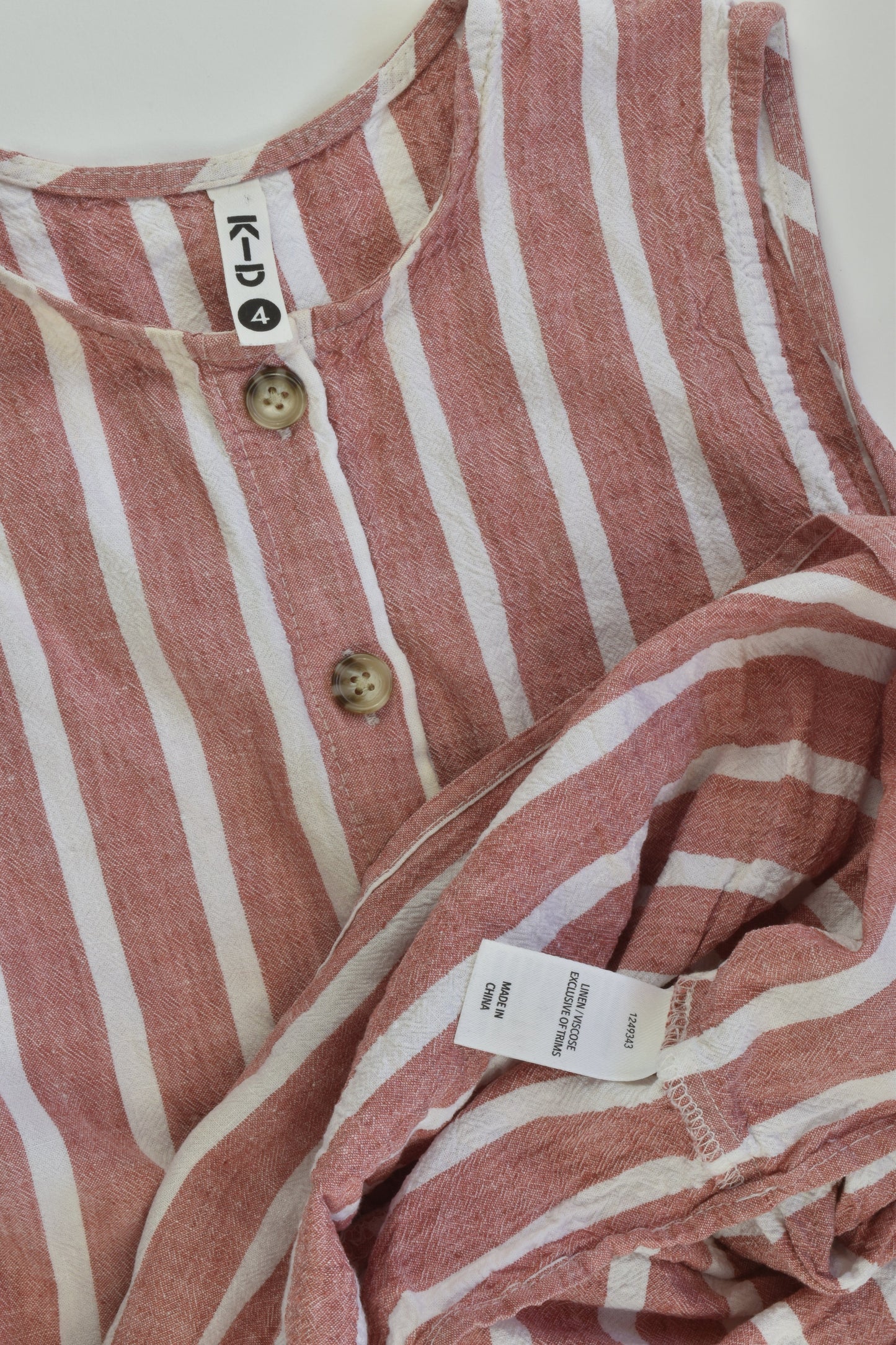 K-D Size 4 Linen Blend Dress